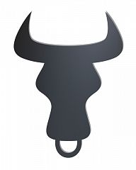 Грифельная доска "Голова быка" (350x220 мм)