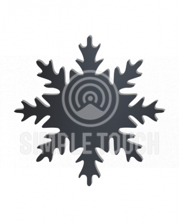 Фигурная доска "Снежинка" (315x315 мм)