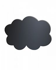 Фигурная доска "Черное облако" (500x350 мм)