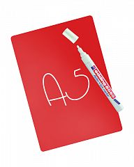 Меловые ценники формата А5 (150х210мм) Красный (В упаковке 20 штук)